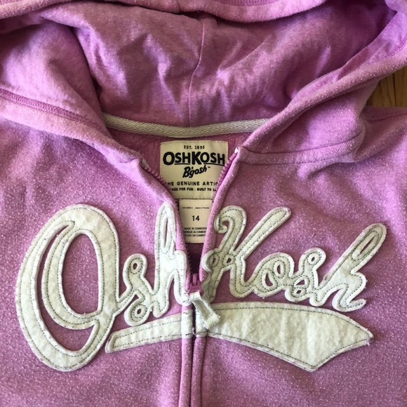 Bundle of 2 OshKosh zip- up hoodies for a girl size 12-14. Super comfy! - Picture 7 of 8